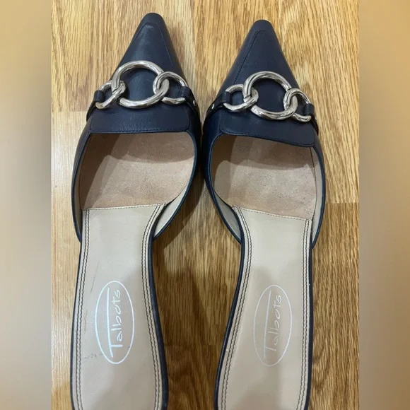 Blue pointed heel toe slip on - Picture 7 of 7